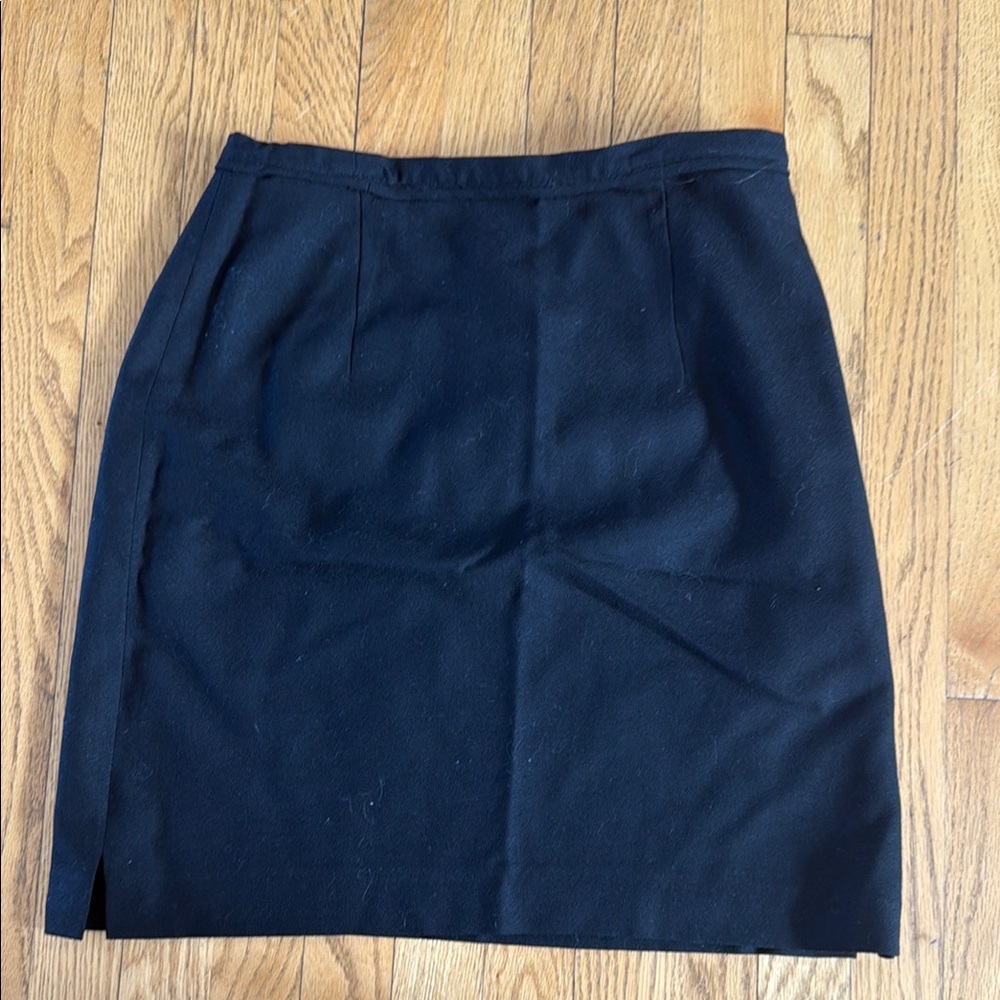 Black Knee-Length Pencil Skirt for Work